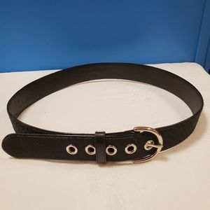 Coach black leather belt